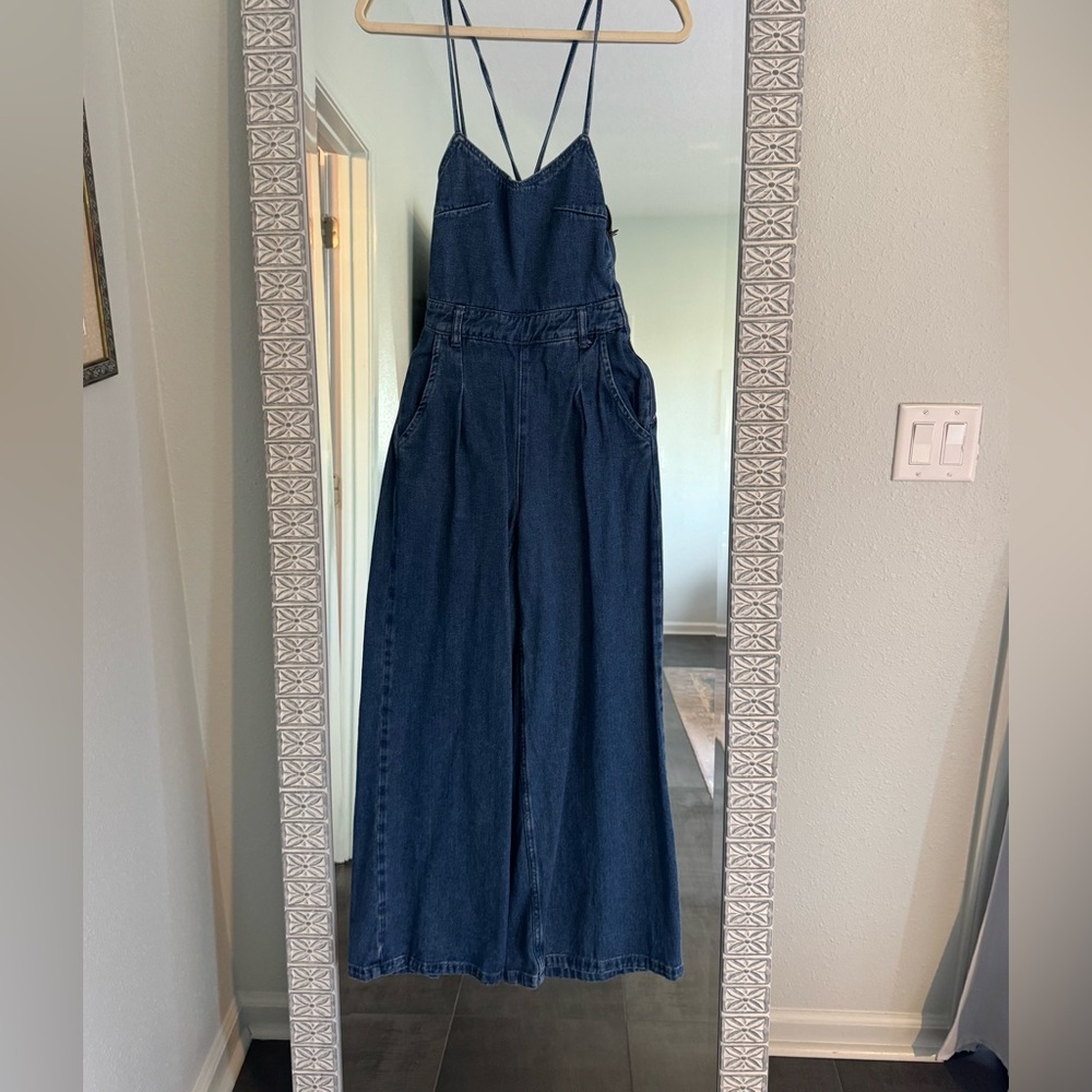 Molly Bracken Dark Blue Denim Overalls